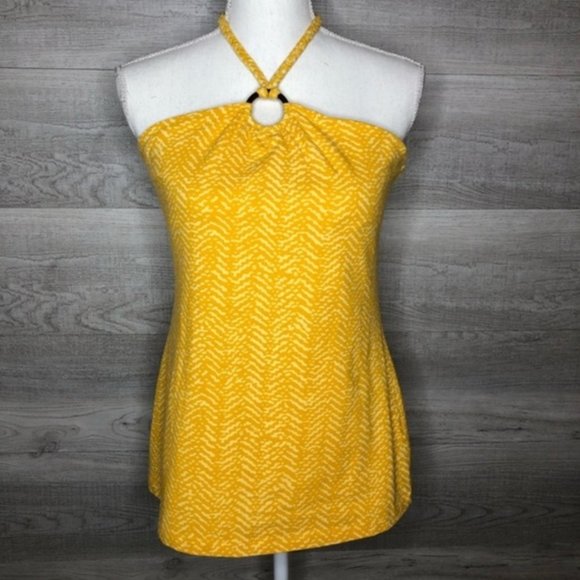NWT Free People Yellow Halter Top Size XS - Picture 1 of 6